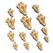 African Giraffe Head Mini Wood Shape Charms Jewelry DIY Craft